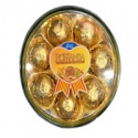 8pcs round box compound chocolate with peanut 100g - product's photo