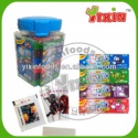 5 stick cheap chewing gum with tattoo - product's photo